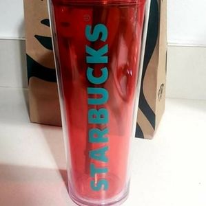 2014 Pink and green Starbucks 24oz Venti